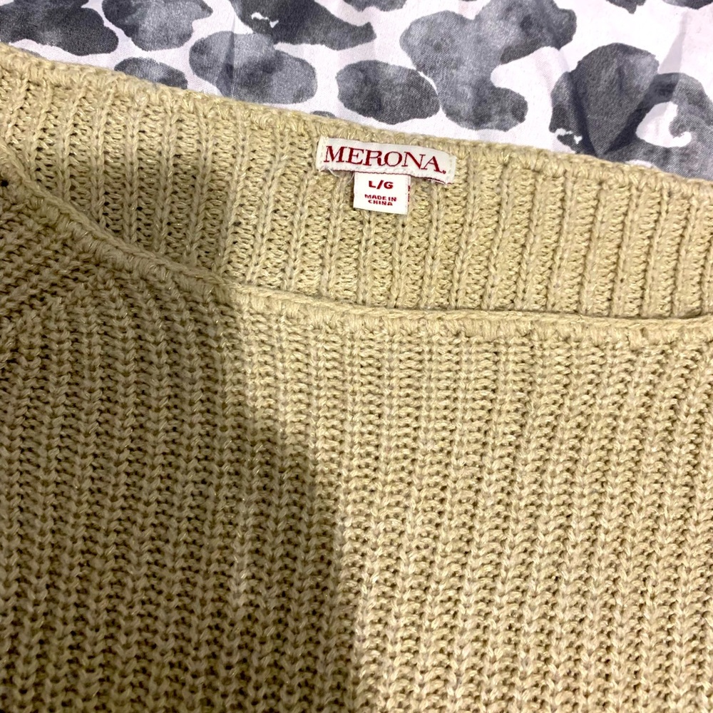 Women’s Knit Sweatshirt , Sand Color
